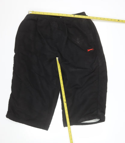 Slazenger Men's Black Athletic Shorts 2XL Elastic Waist Sportswear