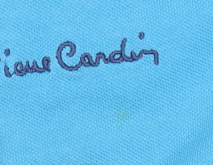 Pierre Cardin Men's Blue 2XL Regular Fit Cotton Polo Shirt