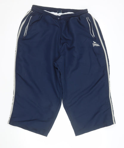Lonsdale Men's Blue 2XL Athletic Activewear Shorts