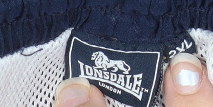 Lonsdale Men's Blue 2XL Athletic Activewear Shorts
