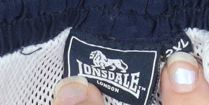Lonsdale Men's Blue 2XL Athletic Activewear Shorts