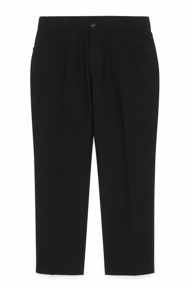 Taylor & Wright Men's Black Slim Fit Dress Trousers 38S Polyester