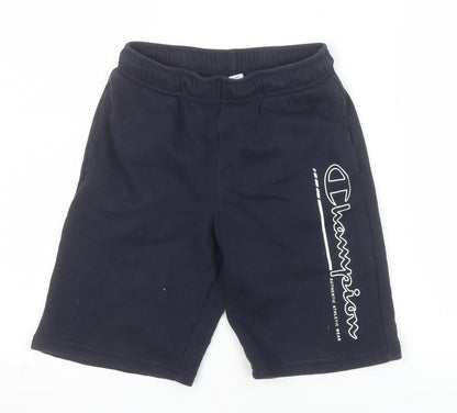 Champion Teens Black L Athletic Gym Training Shorts