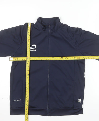 Sondico Boys Blue 13 Years Track Jacket Full Zip Lightweight Activewear