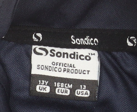 Sondico Boys Blue 13 Years Track Jacket Full Zip Lightweight Activewear
