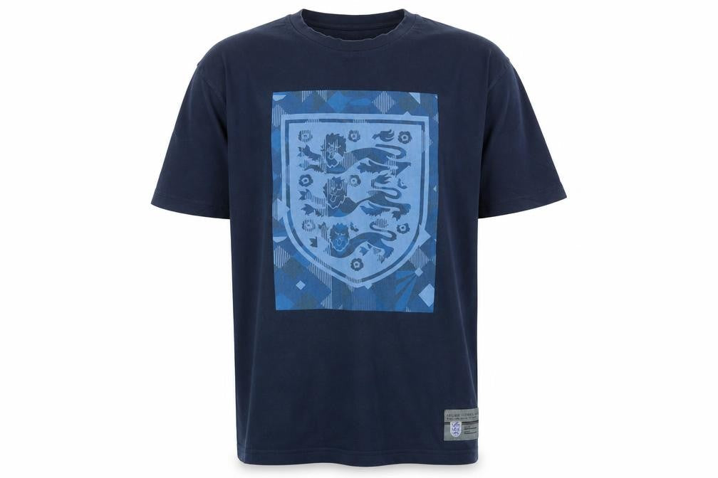 England Men’s Navy Blue Short Sleeve Cotton T-Shirt L