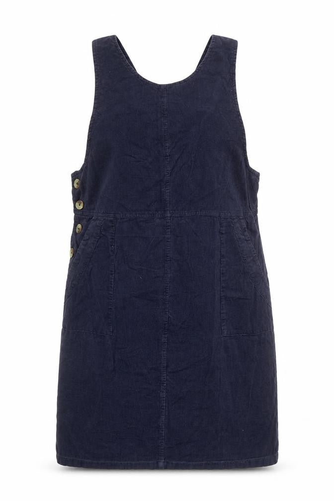 Roman Petite Women's Blue Cotton Pinafore Dress Size 10