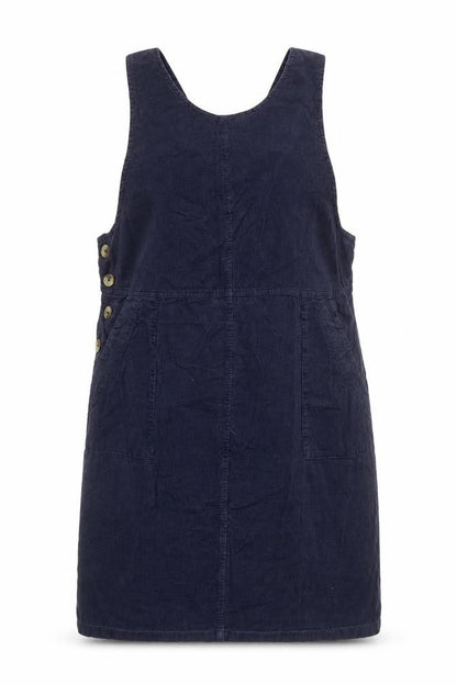 Roman Petite Women's Blue Cotton Pinafore Dress Size 10