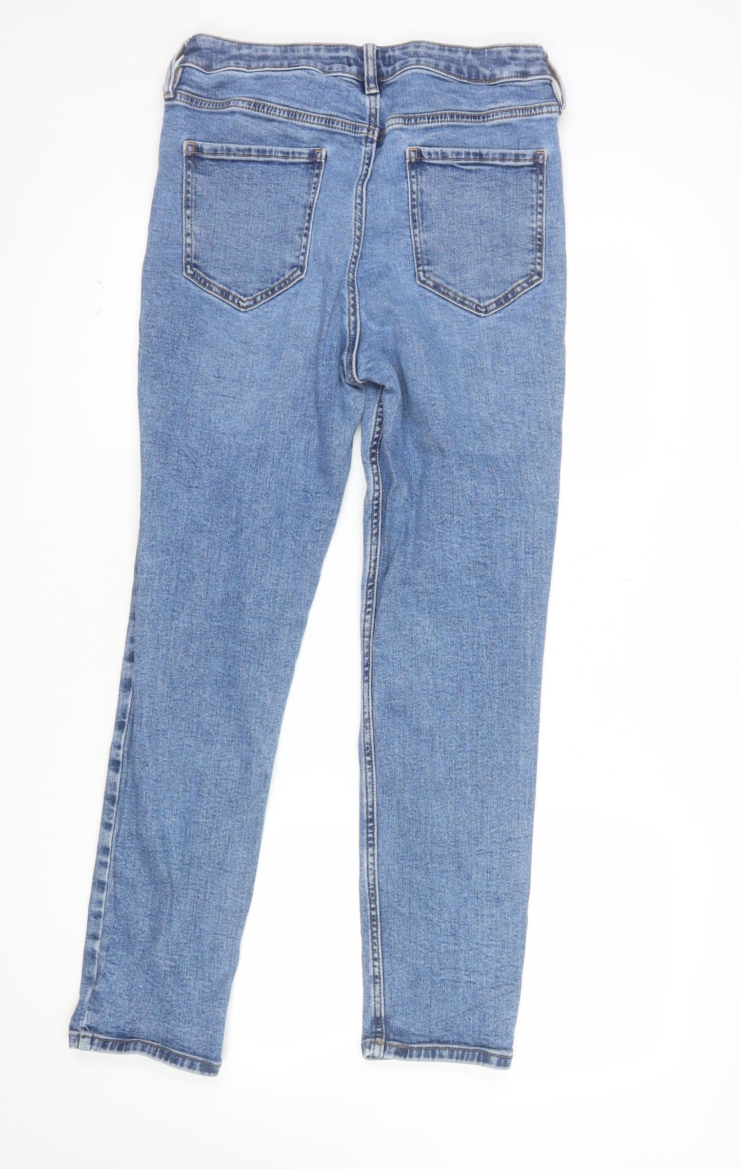 F&F Women’s Blue Mid Rise Skinny Stretch Denim Jeans Size 12