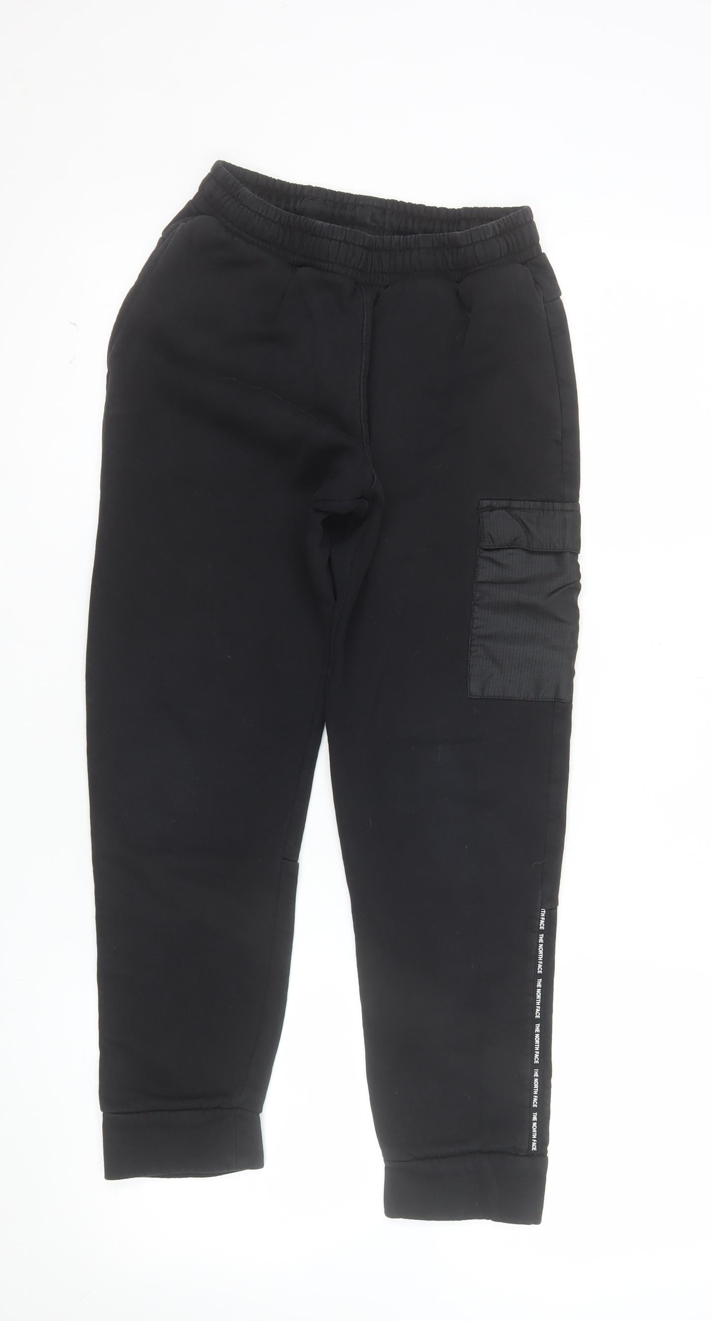 The North Face Boys Black Jogger Trousers L Elastic Waist Activewear