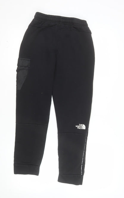 The North Face Boys Black Jogger Trousers L Elastic Waist Activewear