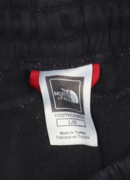 The North Face Boys Black Jogger Trousers L Elastic Waist Activewear