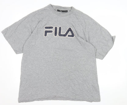 FILA Men's Grey XL Crew Neck Short Sleeve Sports T-Shirt