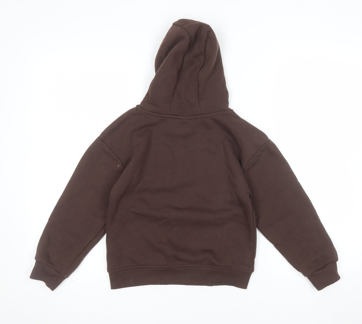 The Rolling Stones Girls Brown 7-8 Years Pullover Hoodie with Logo Print