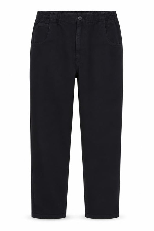 Pegasus Men’s Black Chino Trousers 34W 29L Cotton Stretch