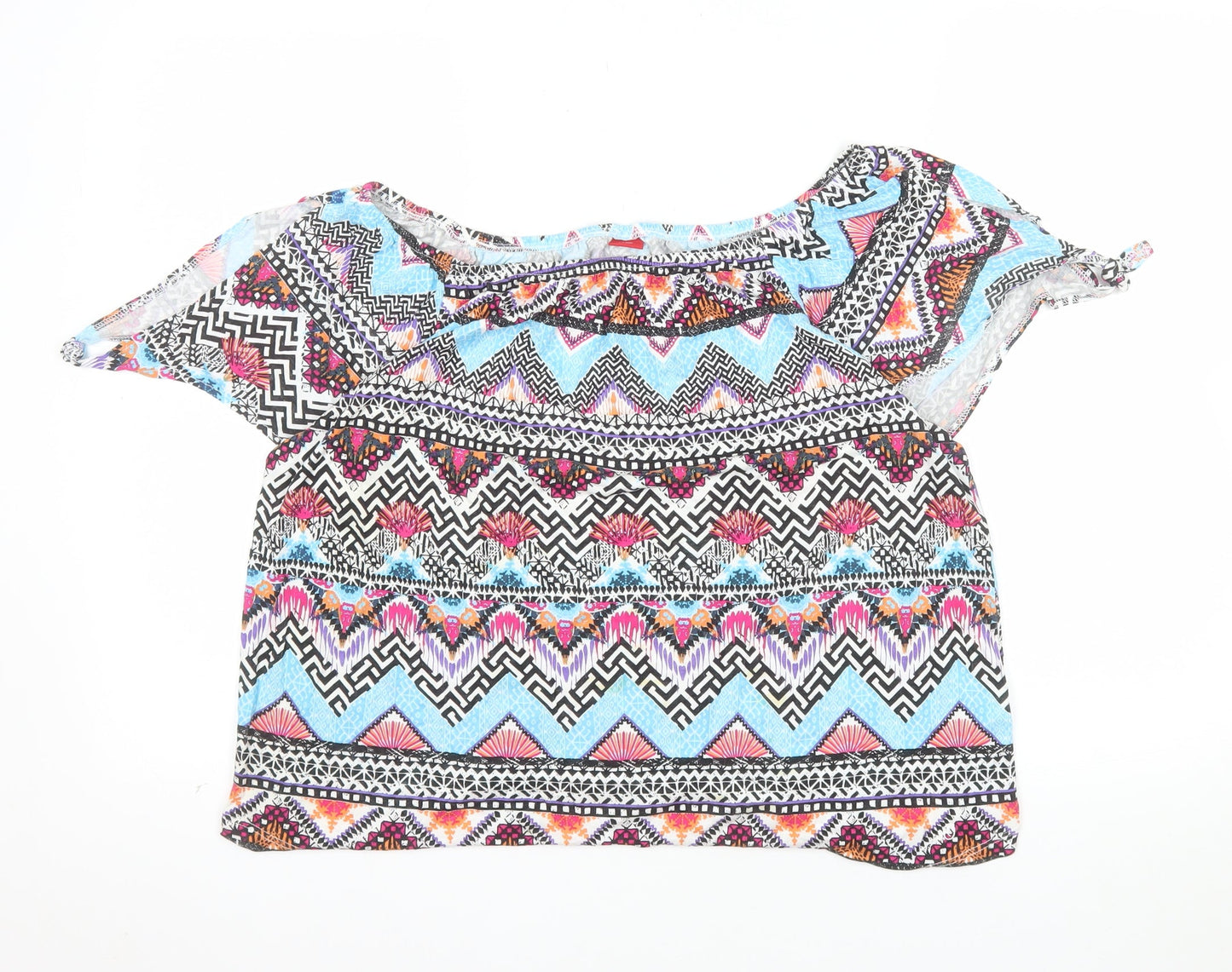 s.Oliver Women's Multicoloured Aztec Tunic Blouse Size 14