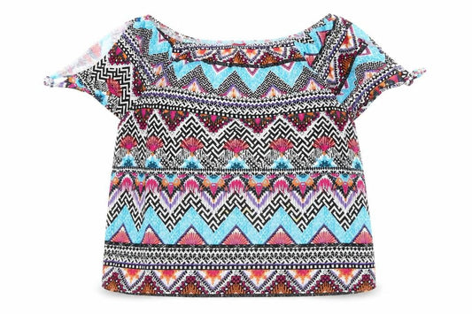 s.Oliver Women's Multicoloured Aztec Tunic Blouse Size 14