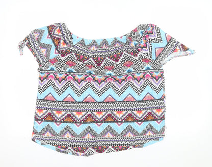 s.Oliver Women's Multicoloured Aztec Tunic Blouse Size 14