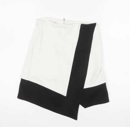 Miss Selfridge Women’s Black White Pencil Mini Skirt Size 8