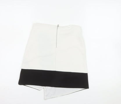 Miss Selfridge Women’s Black White Pencil Mini Skirt Size 8