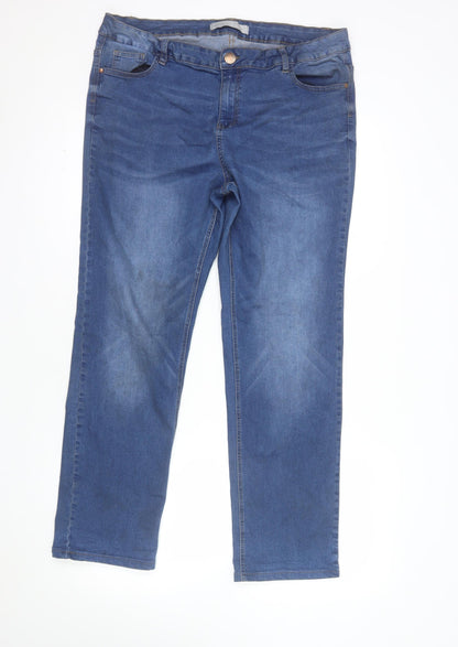 George Women’s Blue Straight Leg Jeans Size 18 Long Length