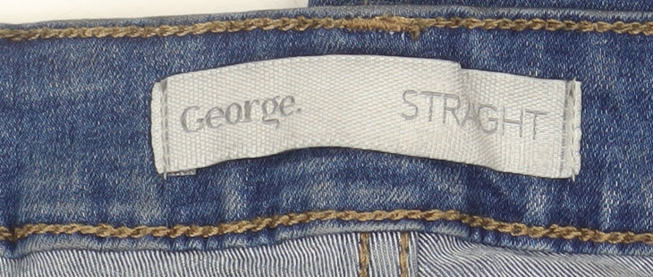 George Women’s Blue Straight Leg Jeans Size 18 Long Length