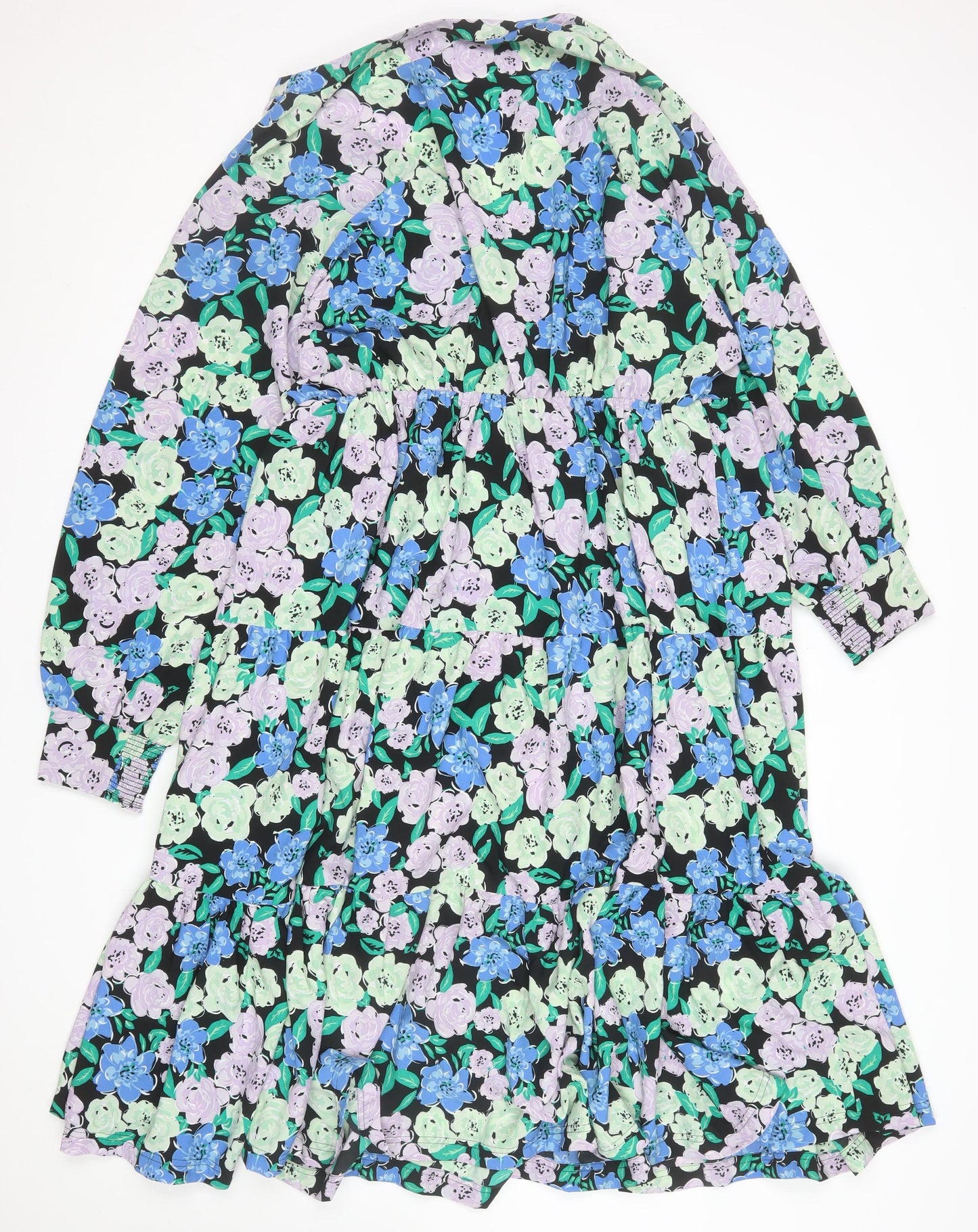 Simply Be Women’s Multicoloured Floral Wrap Midi Dress Size 20
