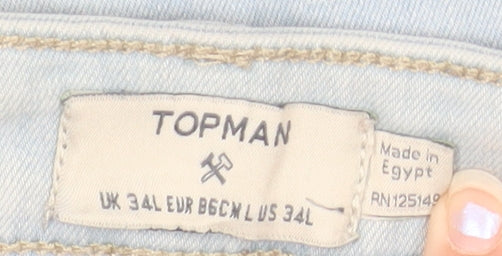 Topman Men’s Light Blue Slim Fit Denim Jeans Size 34L