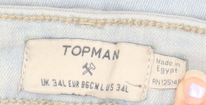 Topman Men’s Light Blue Slim Fit Denim Jeans Size 34L