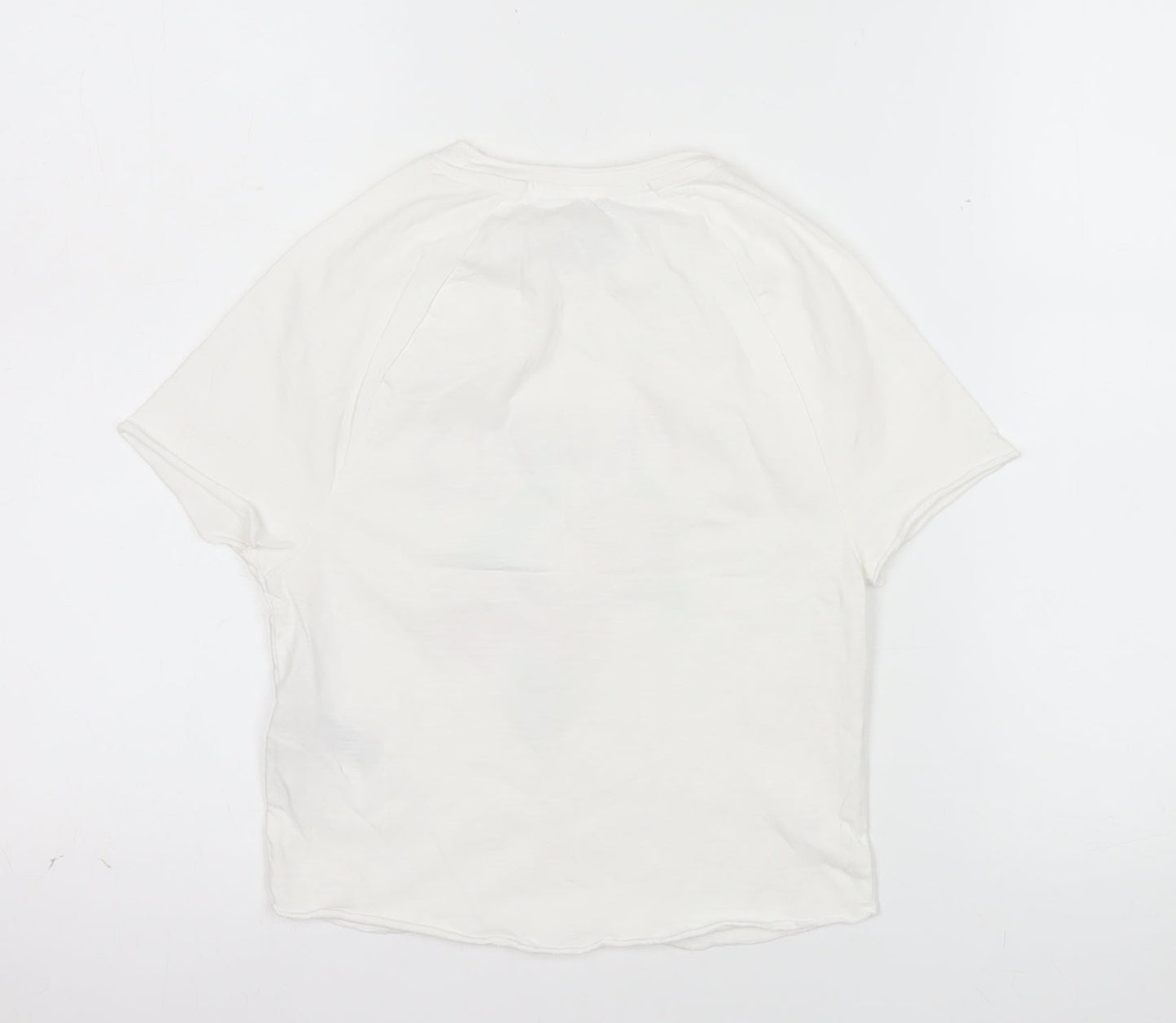 Primark Women’s White XS Graphic Peaches Cotton T-Shirt