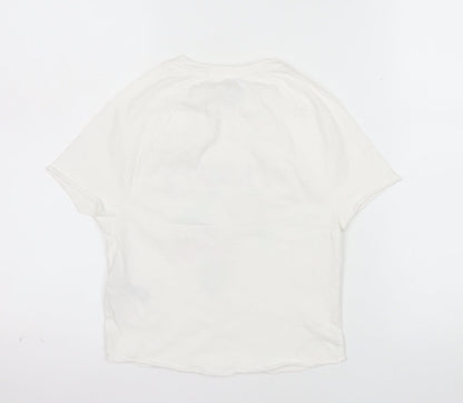 Primark Women’s White XS Graphic Peaches Cotton T-Shirt
