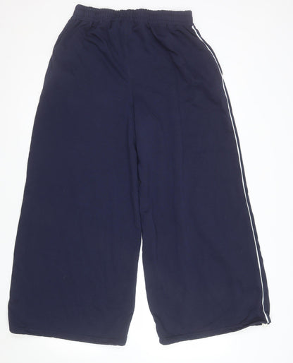 DSGN Studio Women's Blue L Cotton Blend Sweatpants with Elastic Waist