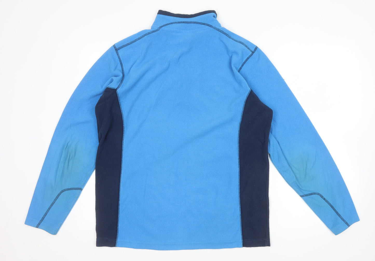 Columbia Men Blue Fleece 1/4 Zip Pullover Sweatshirt M