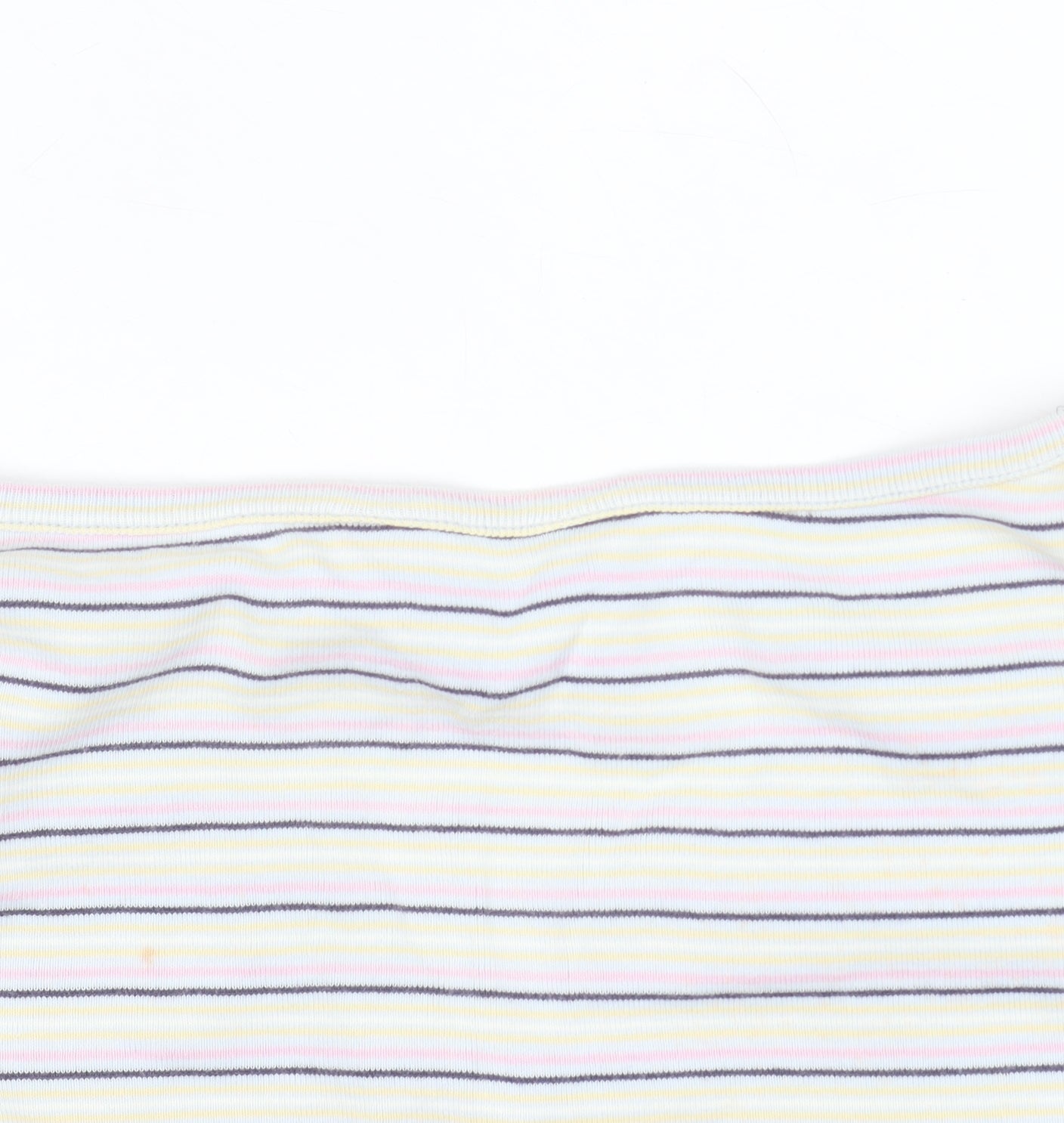 Richards Womens Multicoloured Striped V-Neck Short Sleeve T-Shirt M