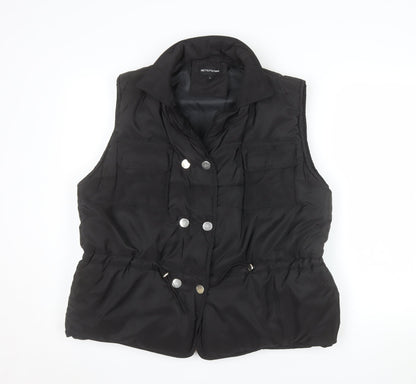 PrettyLittleThing Women's Black L Puffer Waistcoat Gilet
