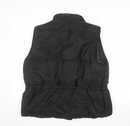 PrettyLittleThing Women's Black L Puffer Waistcoat Gilet