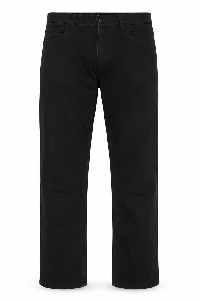 George Men's Black Straight Fit Jeans 34W 33L Denim Classic