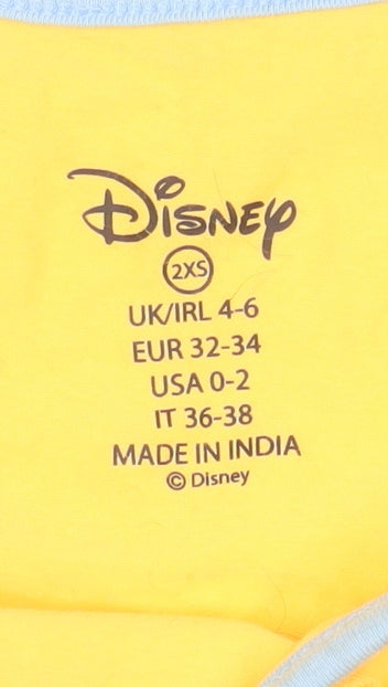 Disney Women’s Yellow Mickey Mouse Camisole Tank Top 2XS