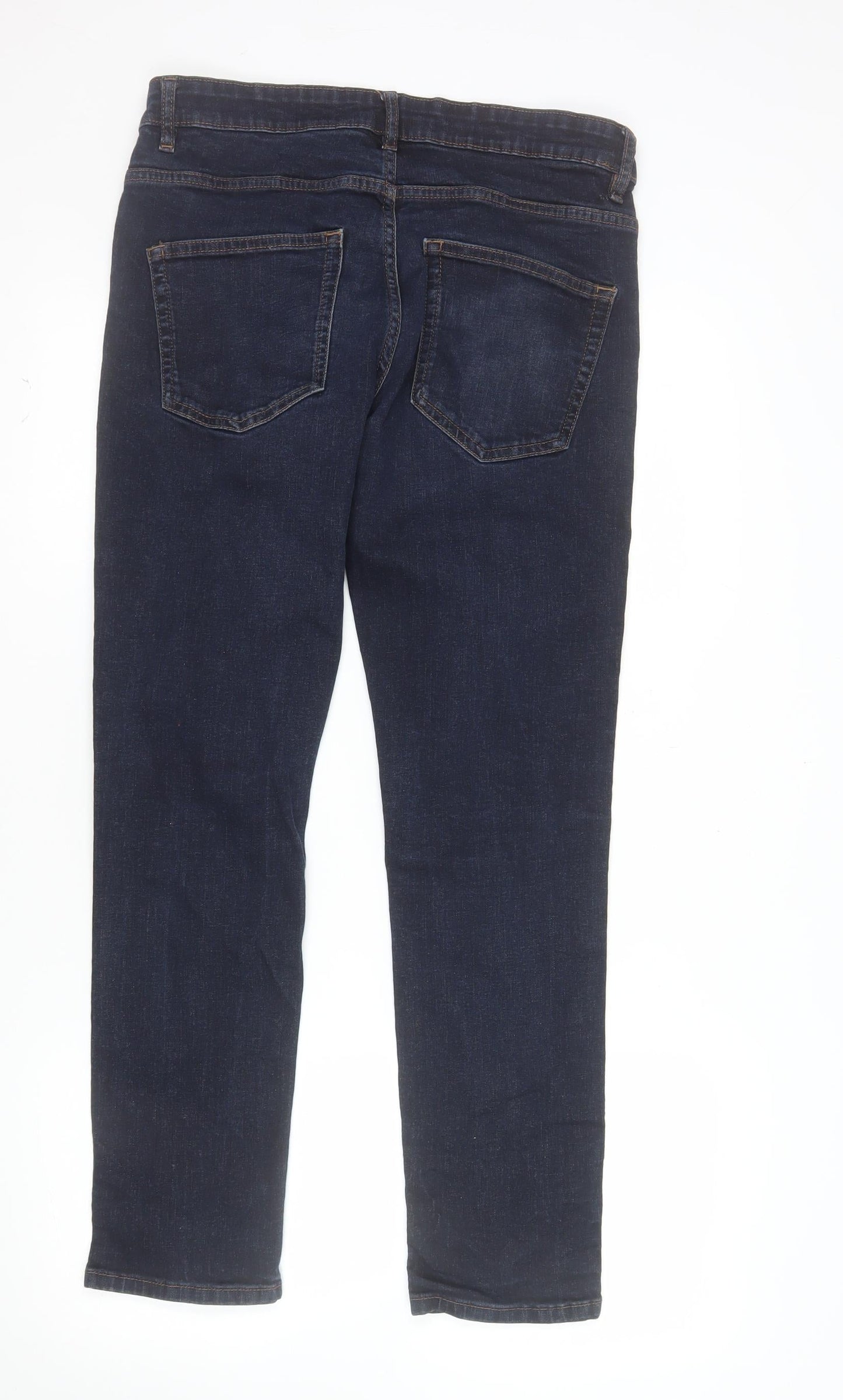 George Men's Blue Slim Fit Straight Leg Jeans 34W 30L Denim