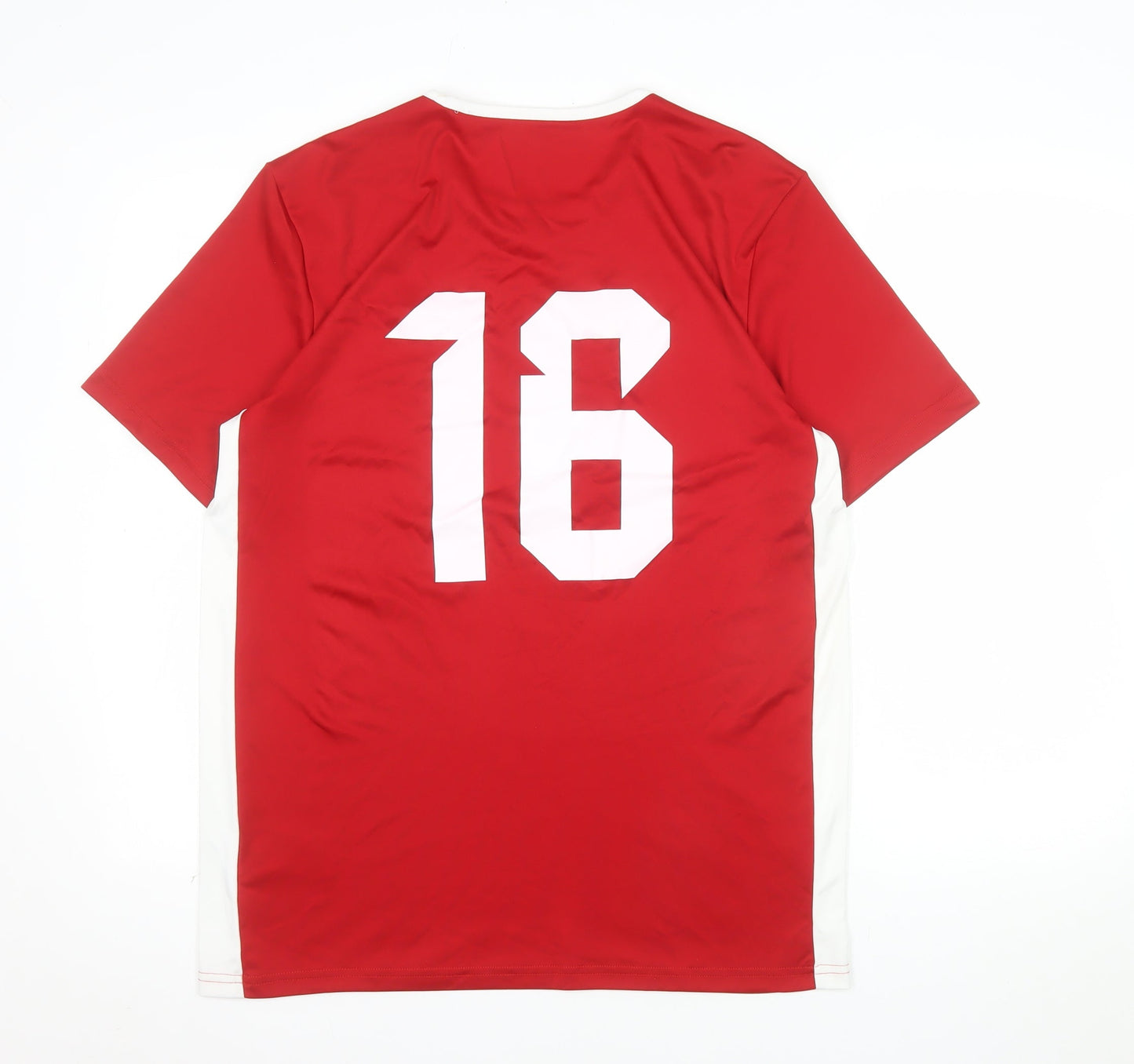 Adidas Men's Red Football Jersey AEROREADY T-Shirt Size M