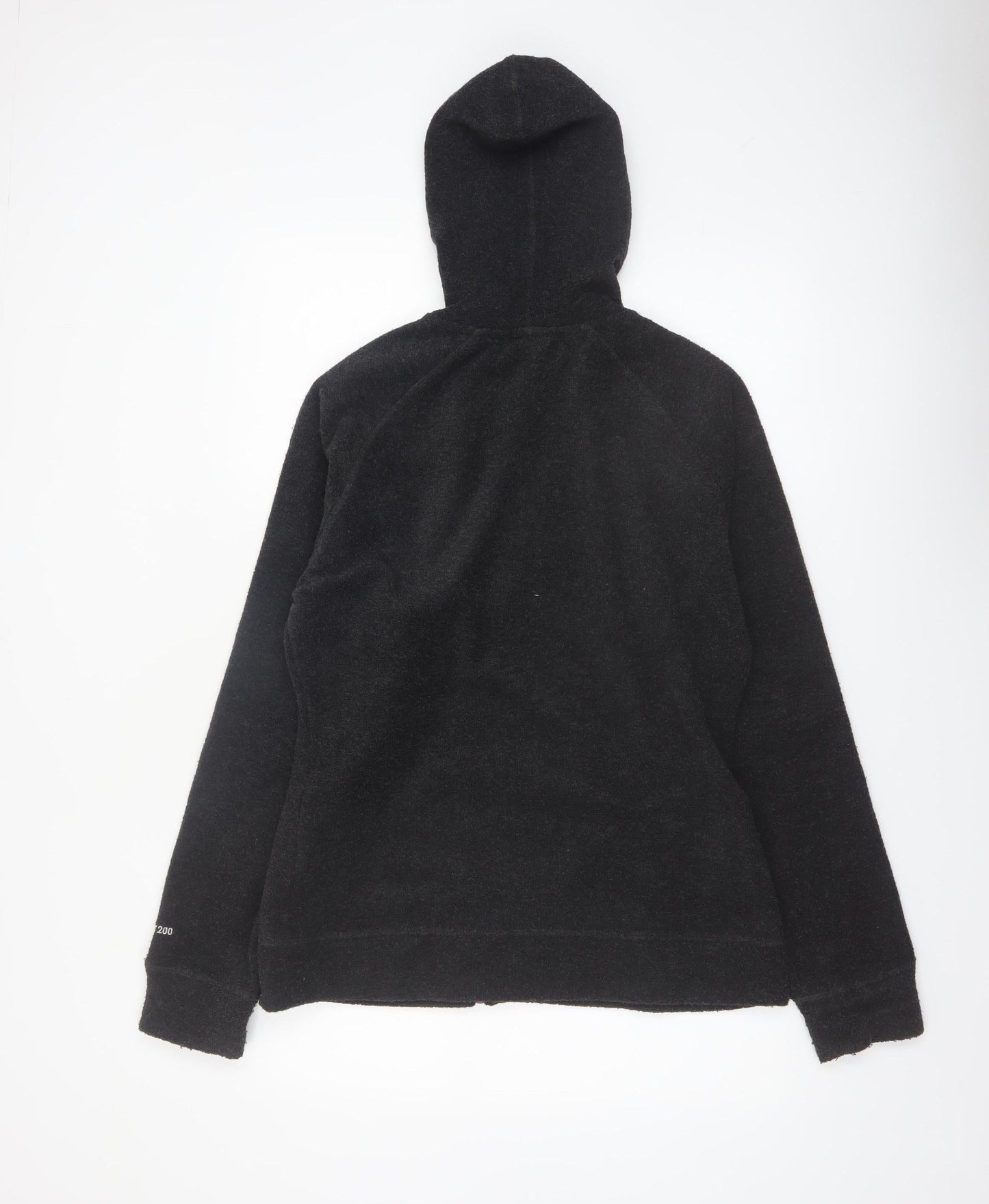 Trespass Womens Black Full Zip Hoodie UK 14 L Fleece Polyester