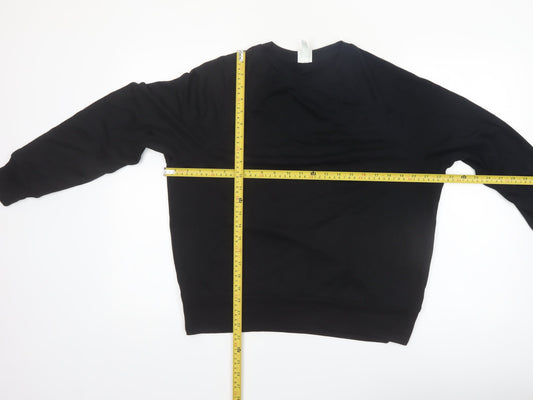 H&M Women Black Small Pullover Sweatshirt Basics Casual