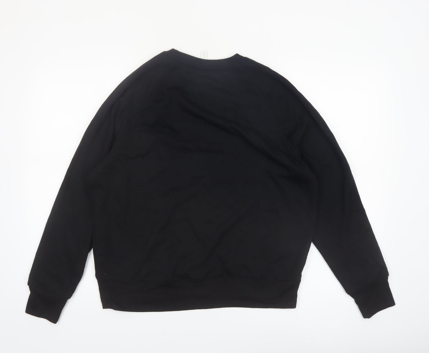 H&M Women Black Small Pullover Sweatshirt Basics Casual