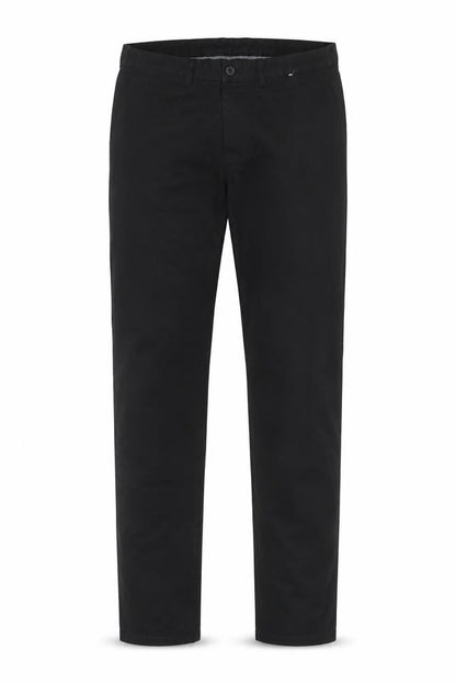 Denim Co. Men's Black Slim Fit Stretch Chino Trousers W32 L34