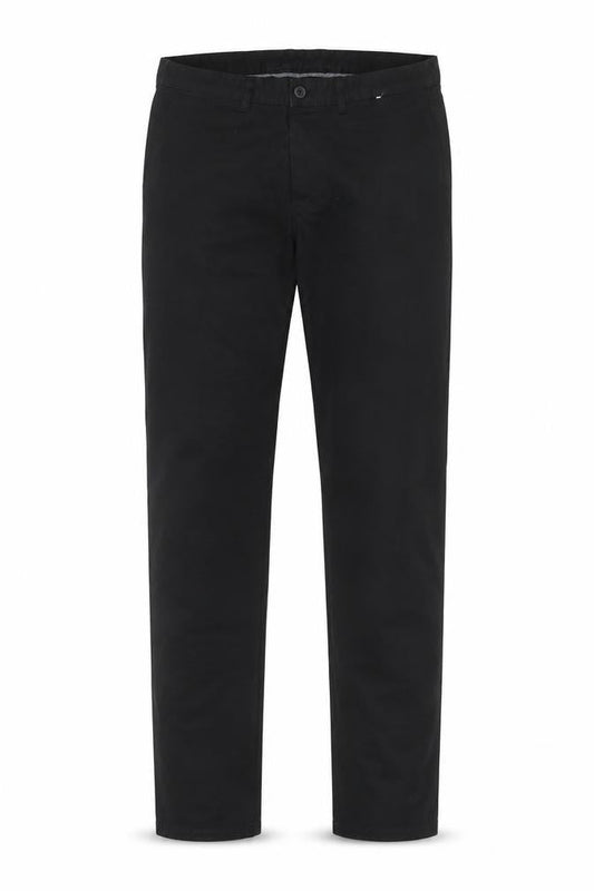 Denim Co. Men's Black Slim Fit Stretch Chino Trousers W32 L34