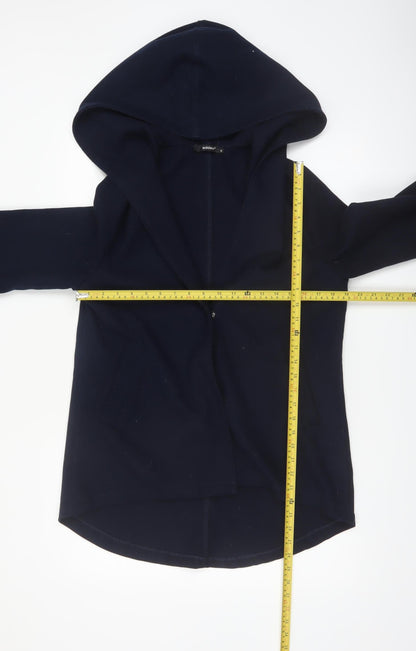 Addax Women’s Navy Blue Hooded Mid-Length Coat Size S