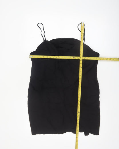 ASOS Women’s Black Camisole Top Size 18 Viscose Linen Blend