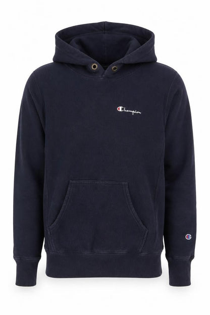 Champion Men's Blue Small Reverse Weave Pullover Hoodie
