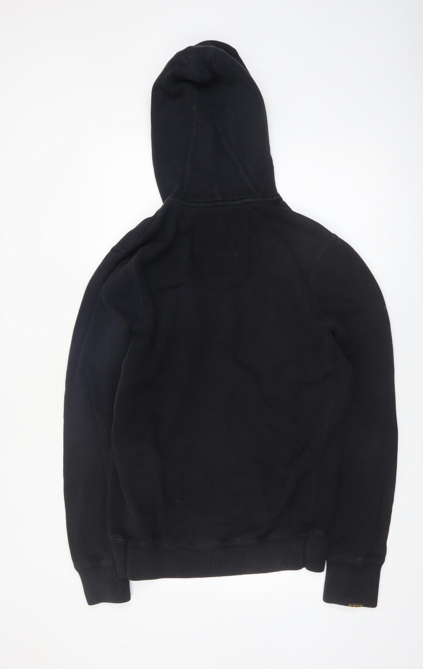 G-Star Raw Mens Black XL Full Zip Hoodie Sweatshirt