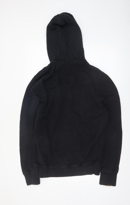 G-Star Raw Mens Black XL Full Zip Hoodie Sweatshirt